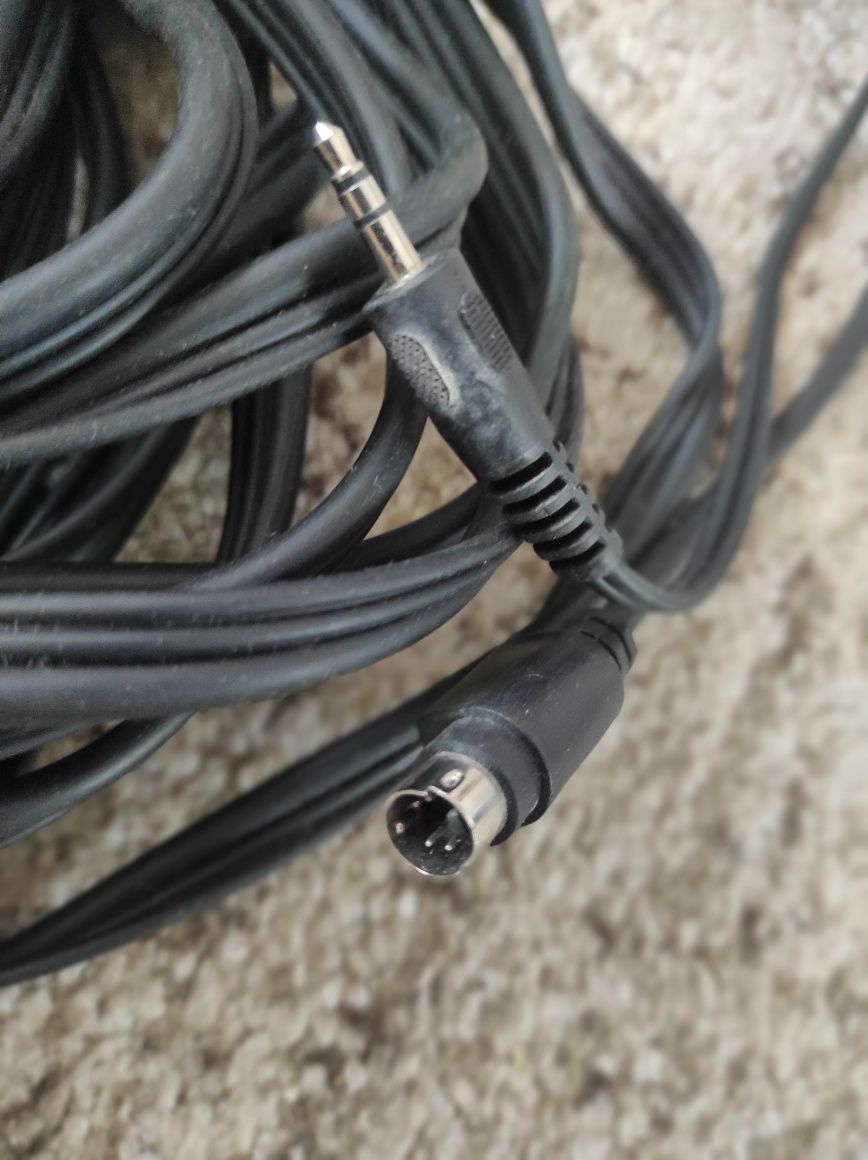 Kabel EURO SCART / SVHS S-Video + Jack, kolor czarn dł. 10my dł.