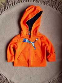 Bluza rozpinana Puma neon pomarańczowy dziecięca chłopięca dziewczęca