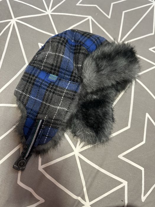 Шапка вушанка зі штучним хутром