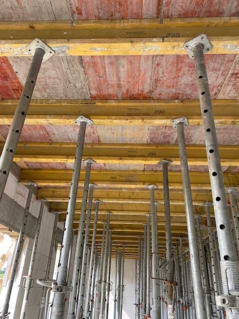 Wynajem szalunku stropowego Stemple, Doki, sklejki, głowice, trójnogi