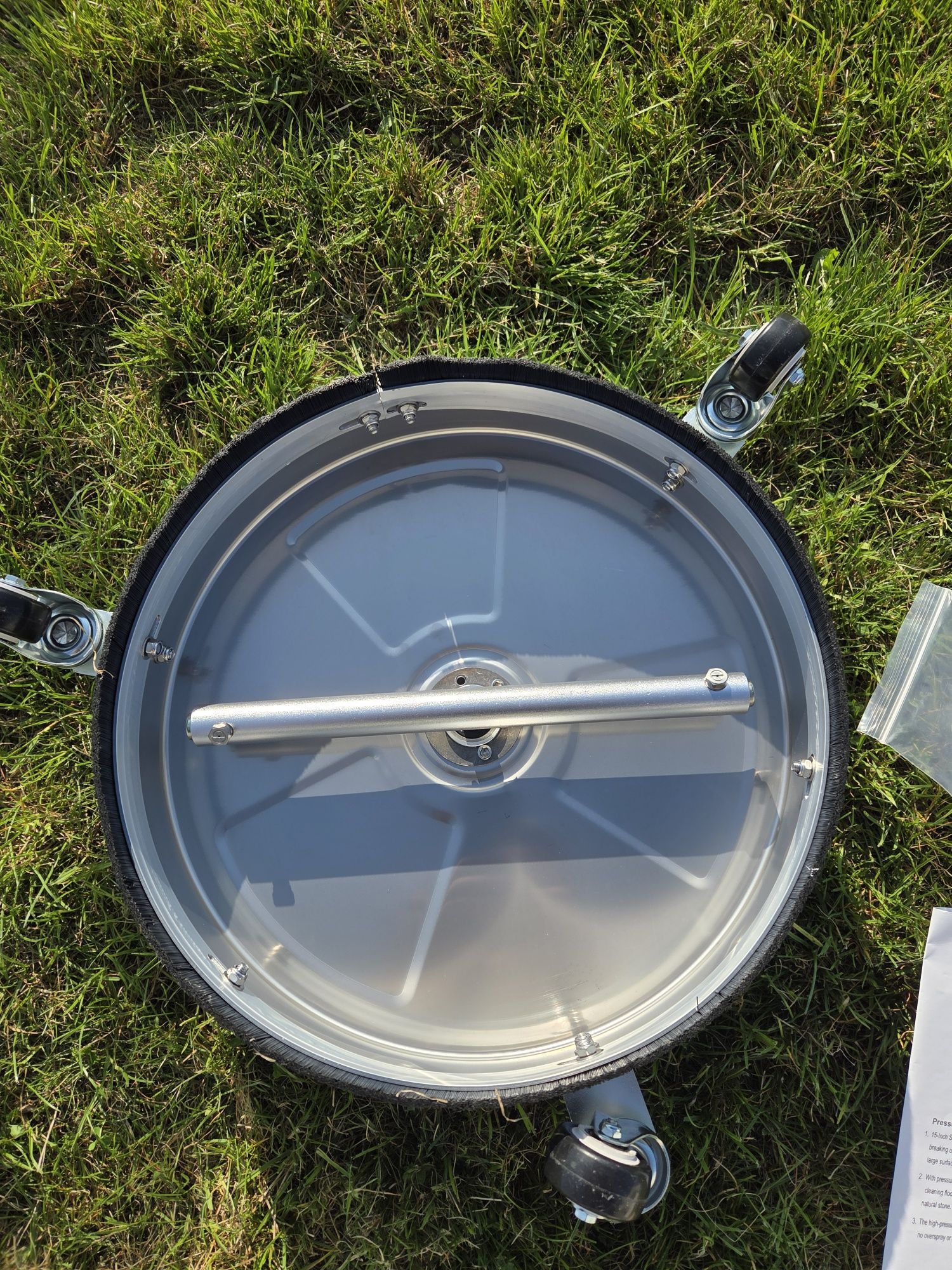 Talerz 15" 38cm do mycia kostki + adapter Szczotka/Tracer/Mosmatic