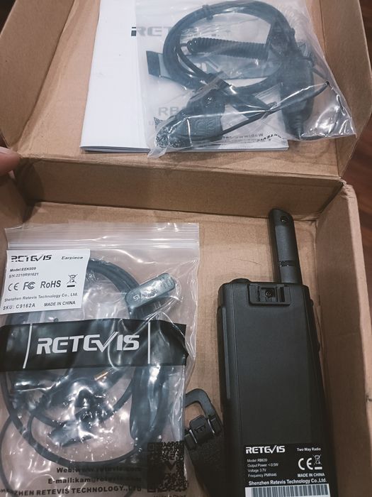 Retevis RB639 Walkie Talkie, Ultra Cienkie Radio PMR446 USB-C 2