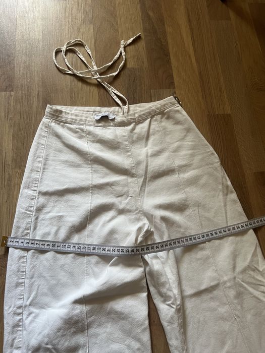 Лляні штани брюки Bershka з завязкою