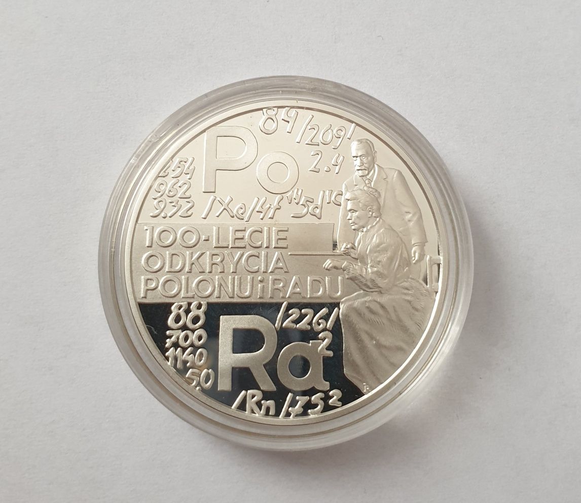 Srebrne monety kolekcjonerskie w stanie menniczym od 1991 do 1998 roku