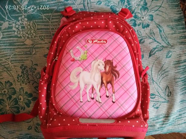 Фирменный рюкзак Herlitz Bliss Horses в идеальном состоянии