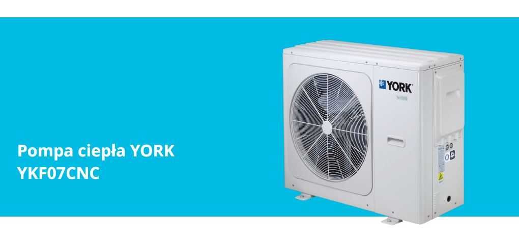 Pompa ciepła York 7 kW R32 Generacja "C" 23% Brutto APS