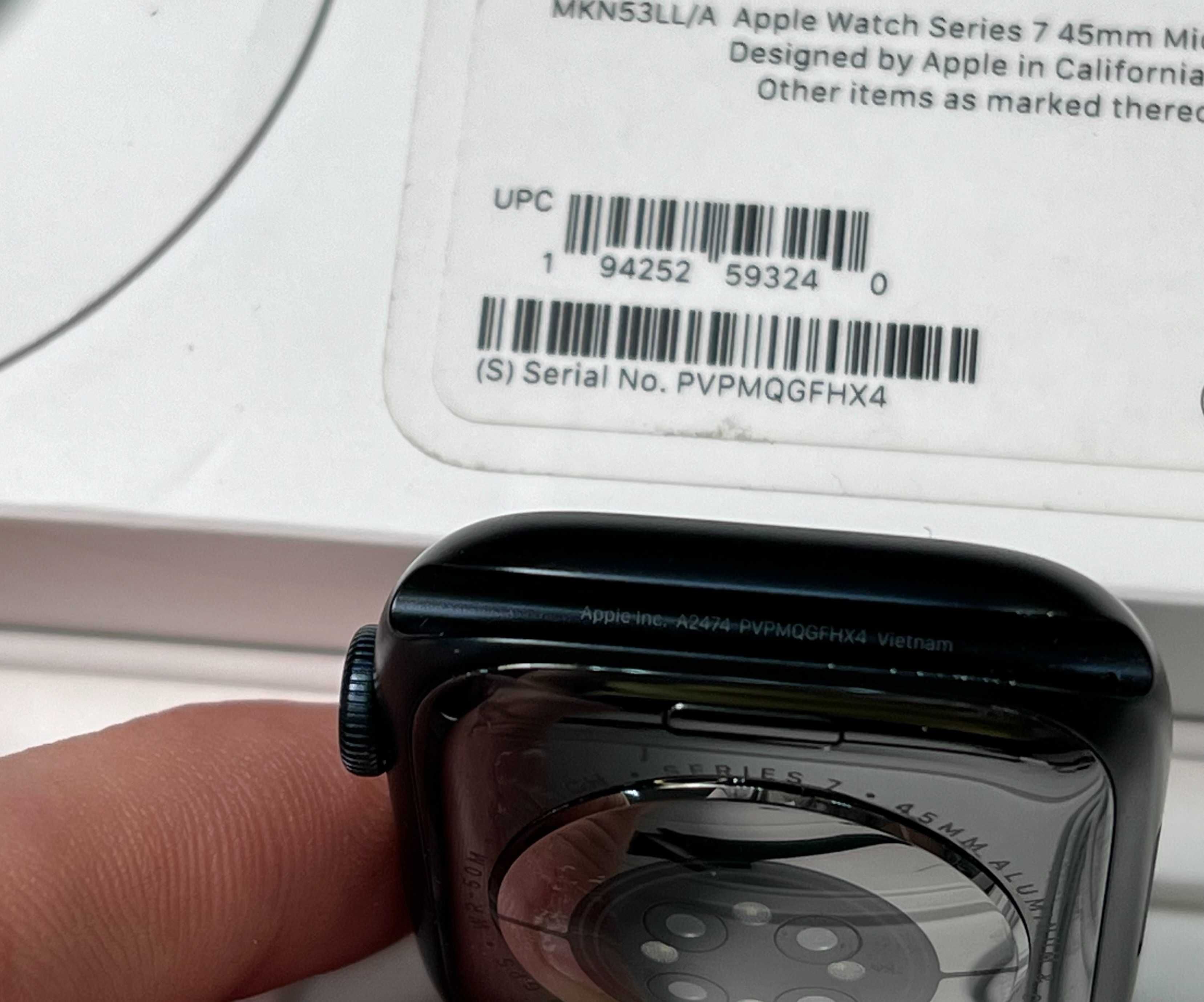Apple Watch Series 7 45mm Midnight with Midnight Sport Band