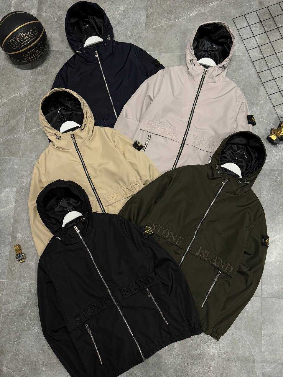 Вітровка Stone Island Luxe з біркою qr-code весняна i57/SN102
