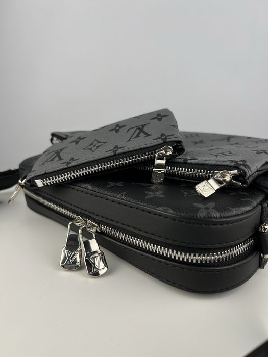 Мужская сумка Louis Vuitton чоловіча сумка тріо 3в1 месенджер барсетка