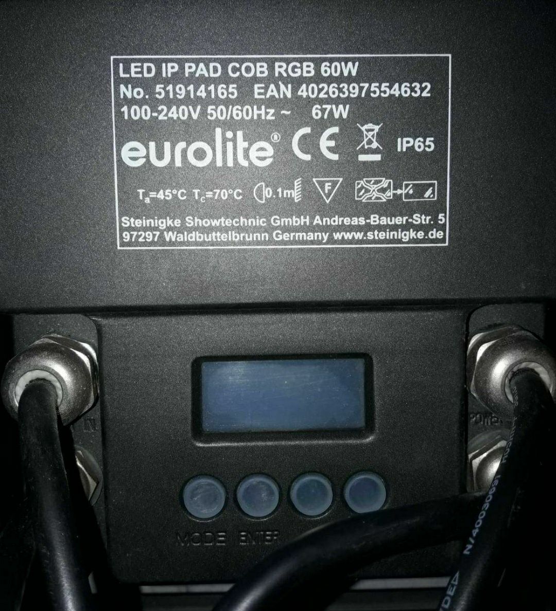 Lampy Eurolite LED IP PAD COB RGB 60W