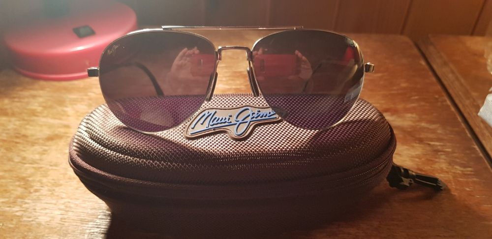 Okulary przeciwsłoneczne Maui Jim, polaryzacja, pilotki