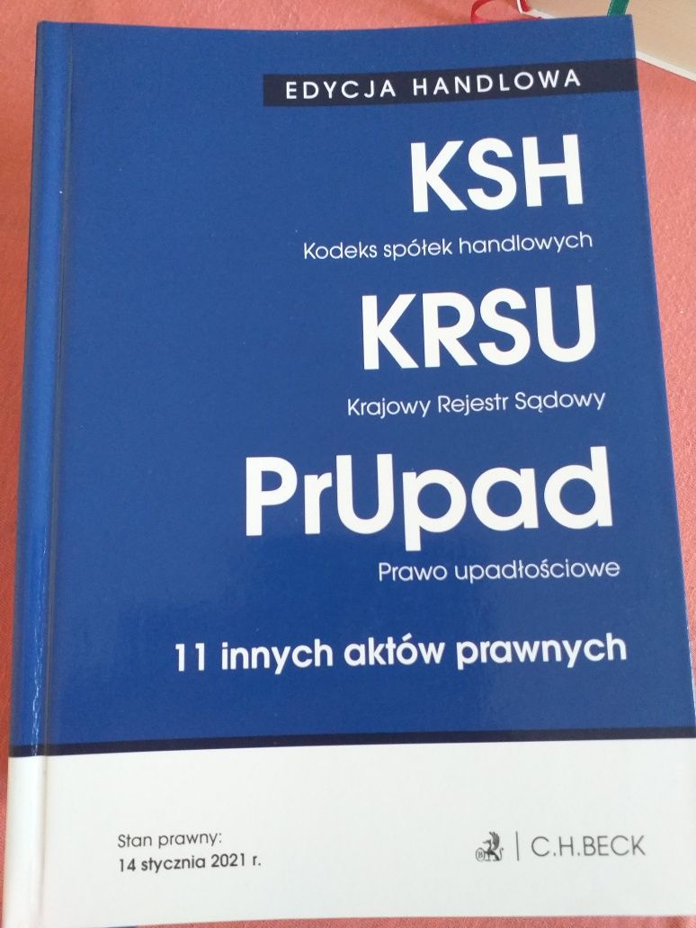 Kodeks handlowy, Edycja handlowa - KSH, KRSU, PrUpad