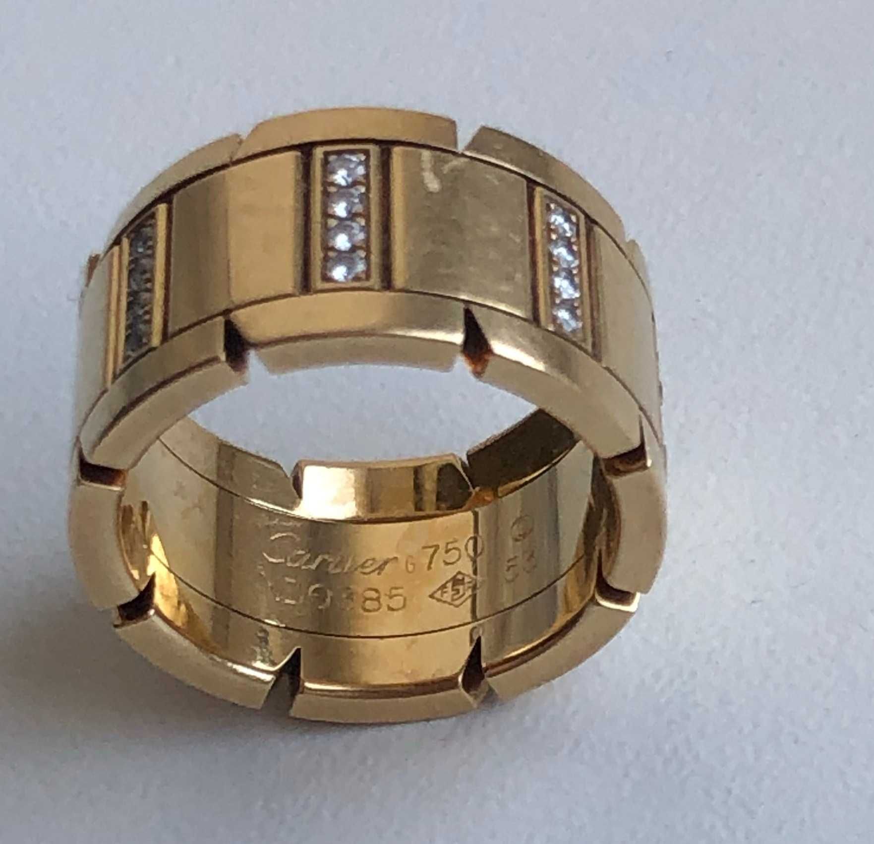 Cartier Tank Francaise Ring 18K Yellow Gold