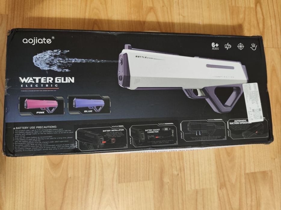 Pistola elétrica de água