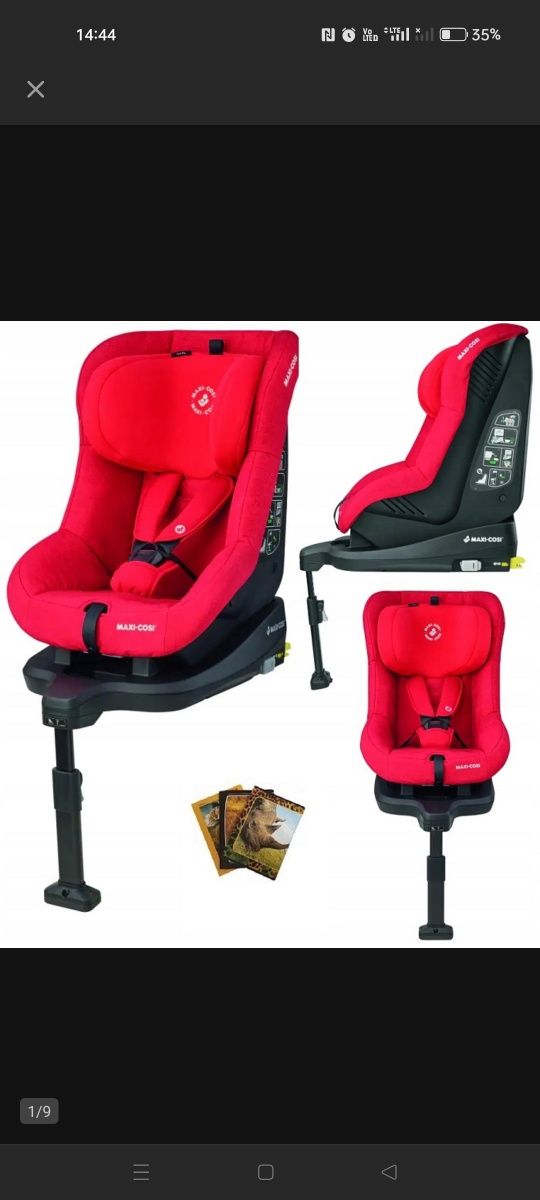 Fotelik samochodowy maxi Cosi Tobifix z systemem ISOFIX 9-18kg 25kg