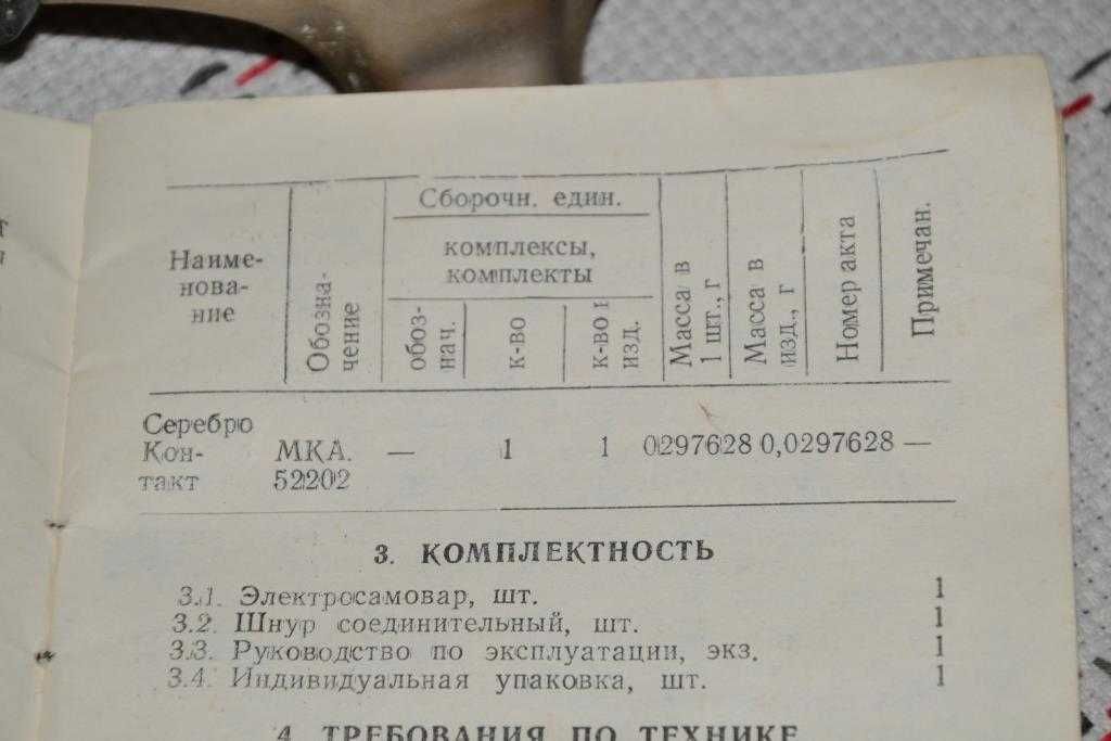 Новый электрический советский посеребренный самовар СССР