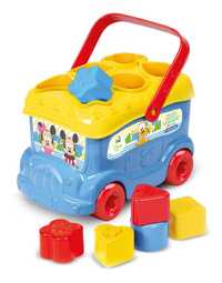 CLEMENTONI 14395 Autobus BABY MICKEY klocki sorter