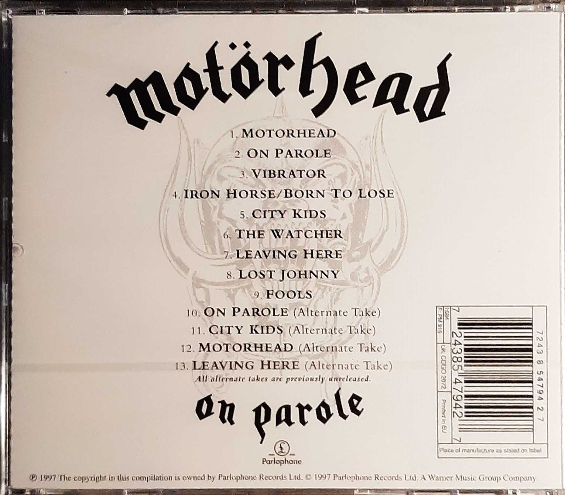 Polecam Album CD CD- MOTORHEAD- Album  ON PAROLE