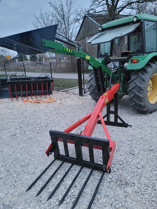 Ładowacz na tył ciągnika/ TUR na tylni podnośnik traktora łyżka/ widły