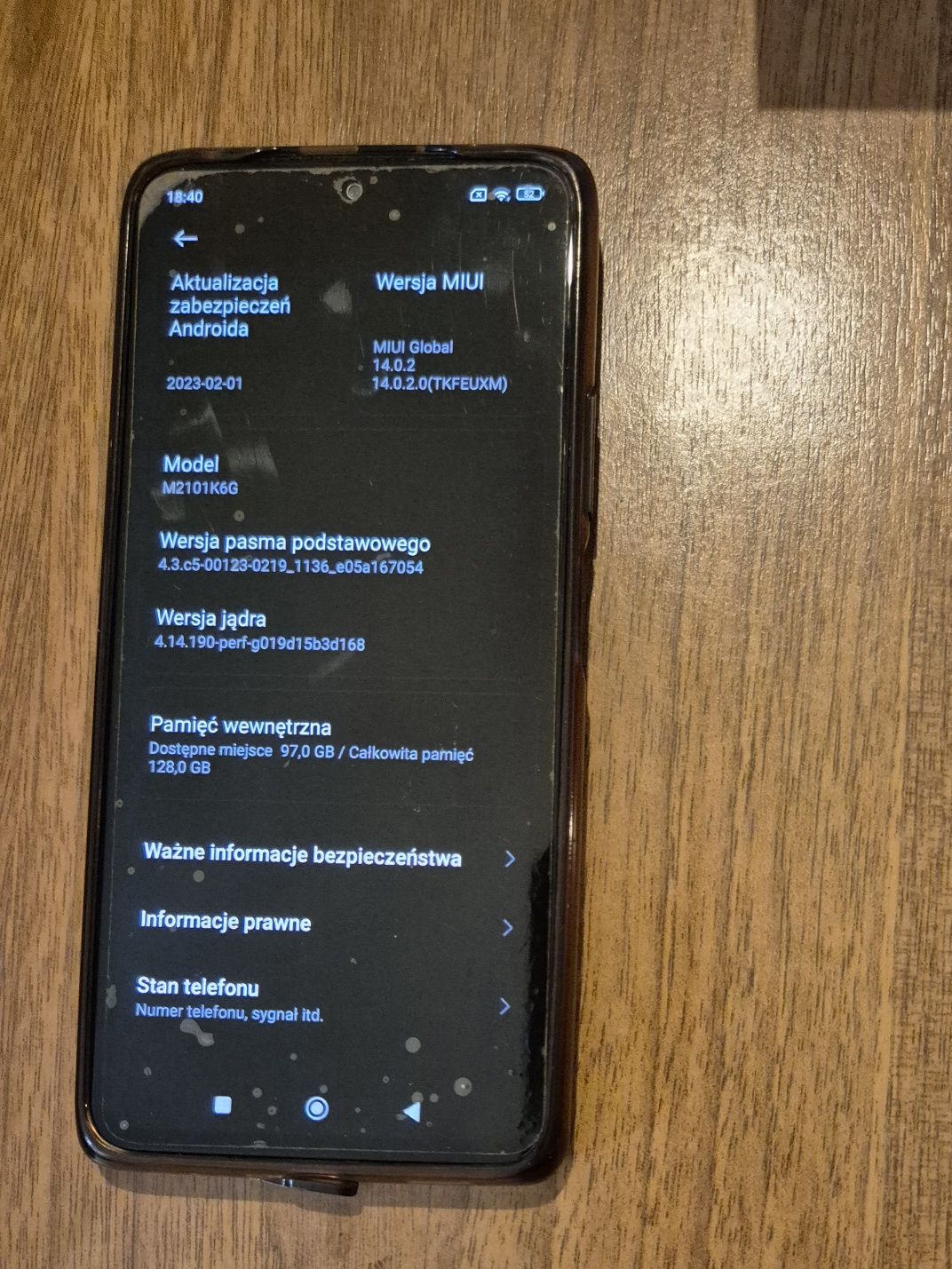 Redmi Note 10 Pro 8 RAM 128 GB + Dual sim ładowarka  + etui