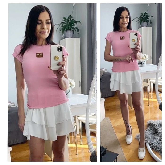 Spódniczki gładkie 2 falbanki kolory