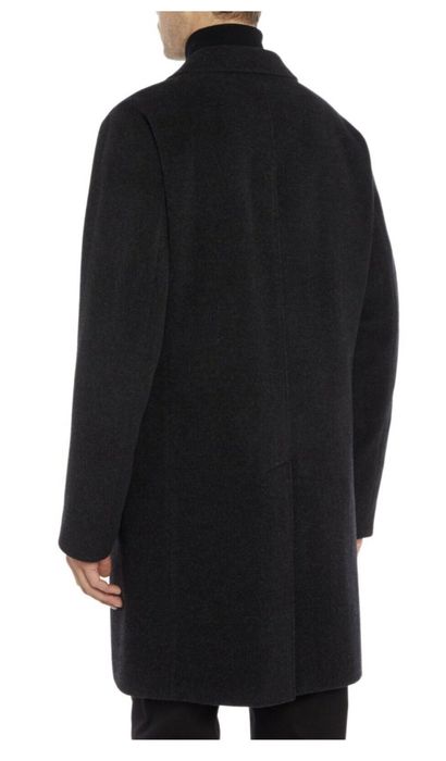 Вовняне сіре чоловіче пальто від bugatti