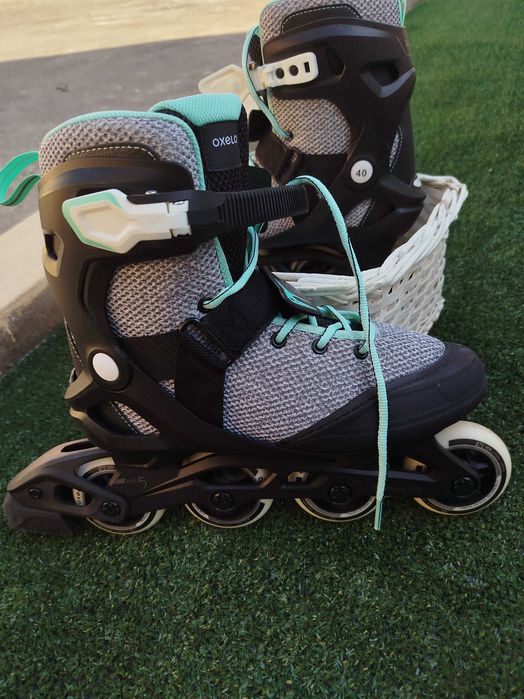 Patins em linha como novos