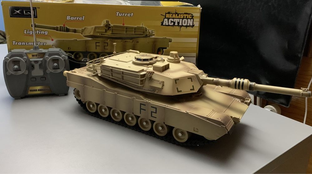 Czołg pojazd zdalnie sterowany M1A2 Abrams XQ-Toys Tank Rc