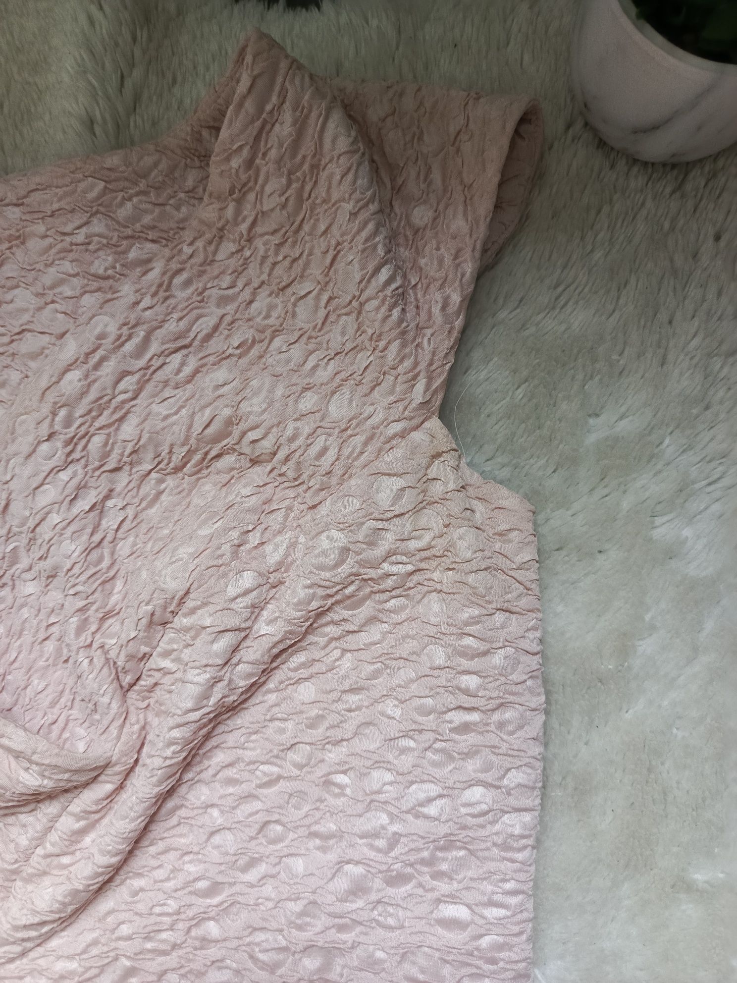 Sukienka elegancka Lena, rozmiar 50 - pastelowy róż