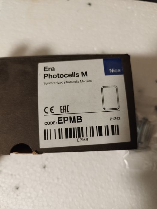 Fotokomórki NICE EPMB Odbiornik i nadajnik ORYGINAŁ