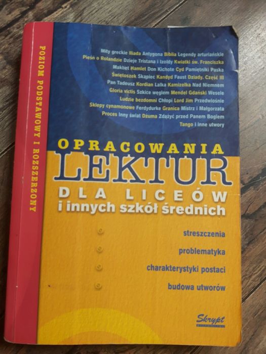 Opracowania lektur do matury