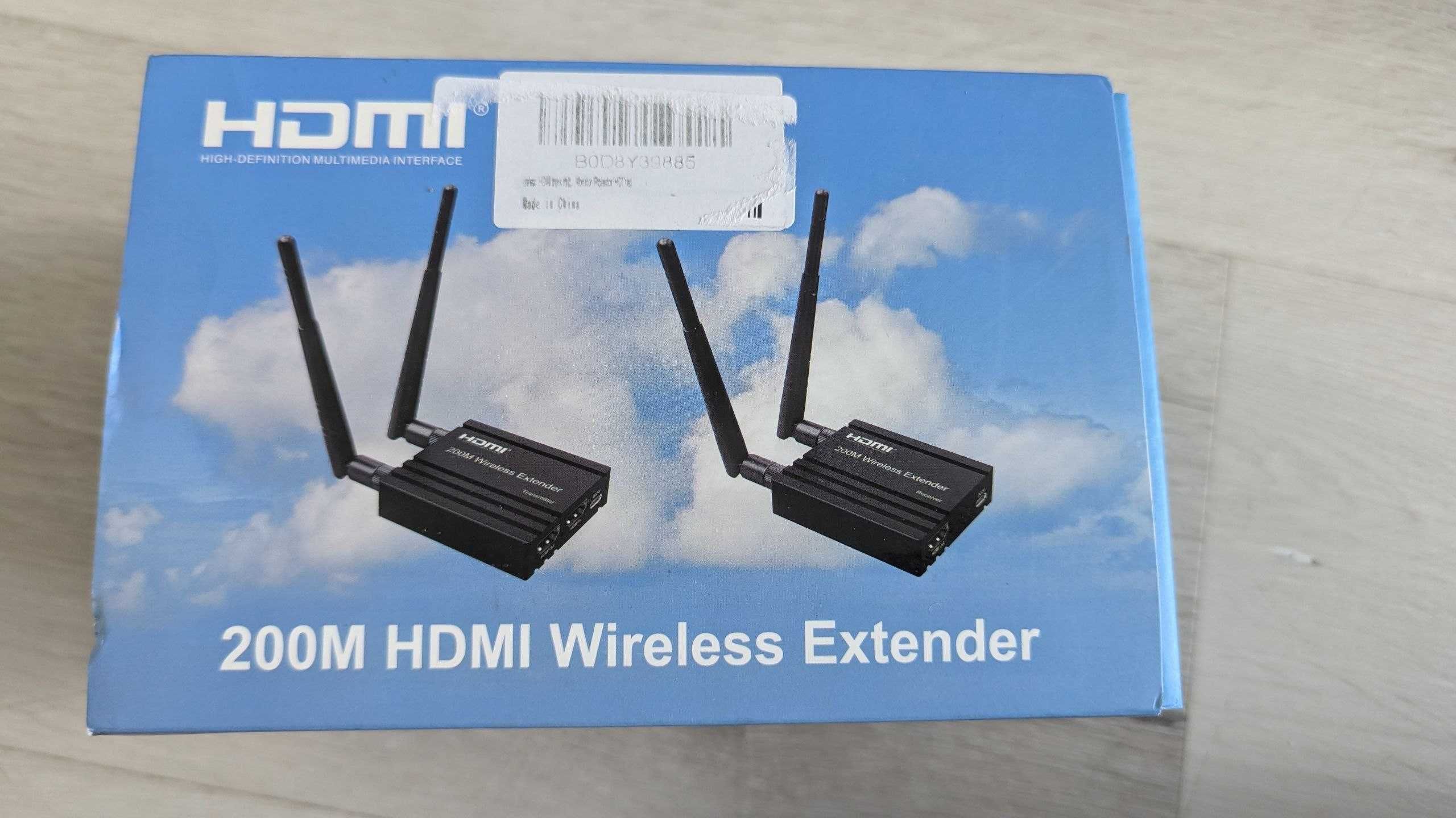 HDMI бездротовий подовжувач XYKJOBC TX+RX — передача відео до 200 м
