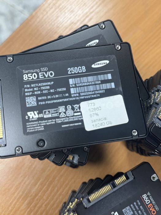 SSD 2.5 SATA Samsung EVO 850; 860  -  250 Gb