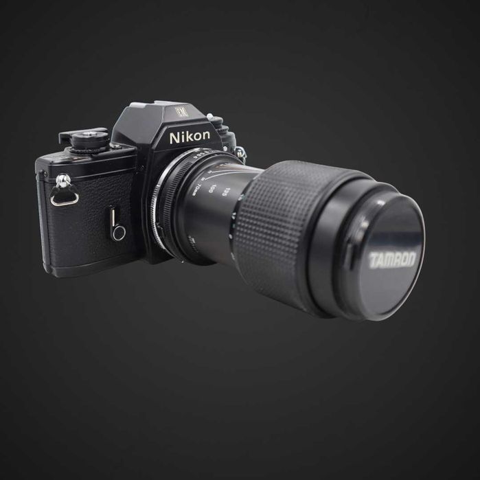 Aparat analogowy Nikon EM z obiektywem Tamron 70–210 mm b5/101153