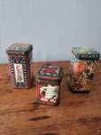 Vintage latas antigas de cha