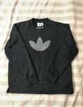 Bluza Adidas Originals S czarna Sprt Logo Crewneck H06740 Relaxed Fit
