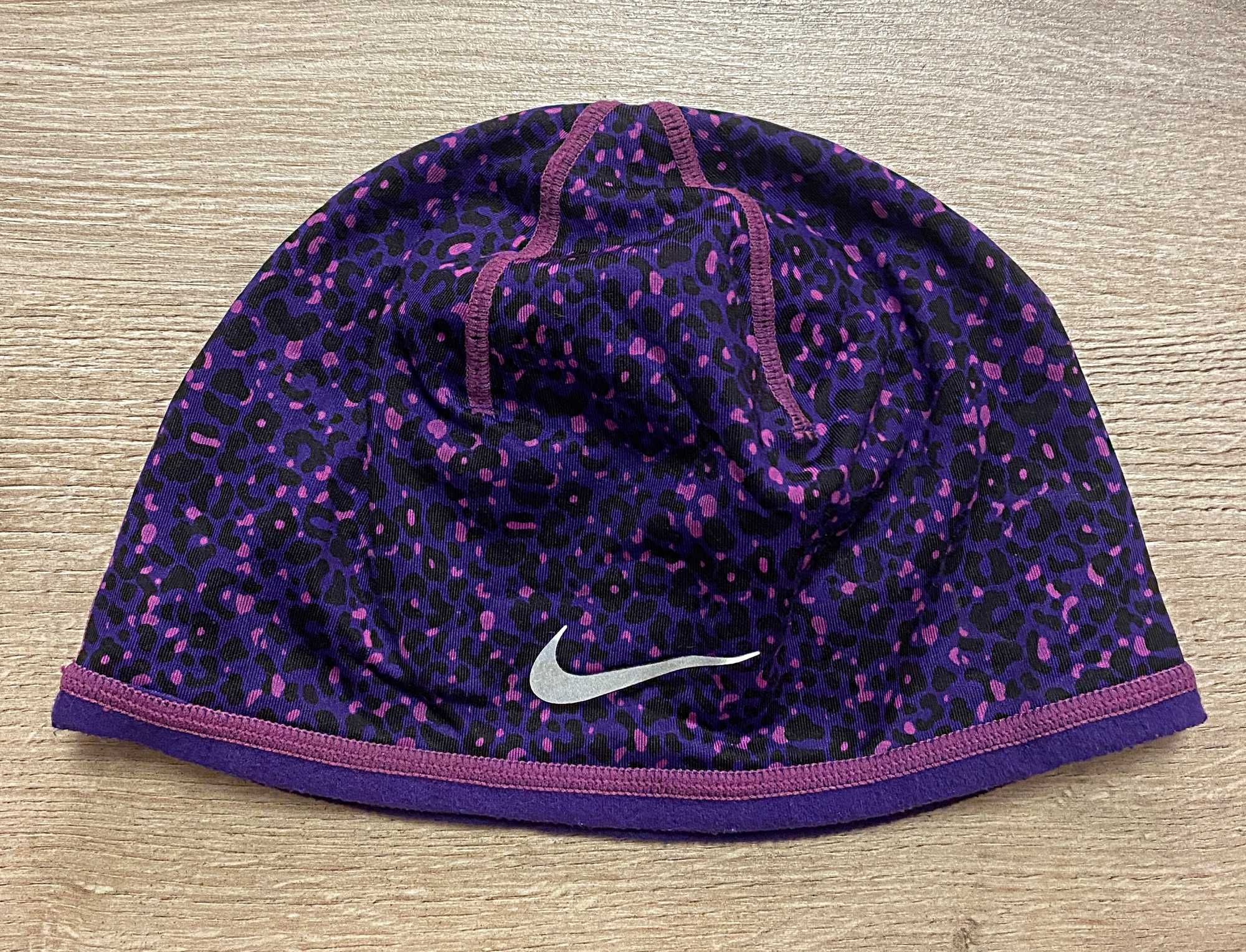 Женская беговая шапка Nike Purple Run Lotus Reversible Knit Beanie