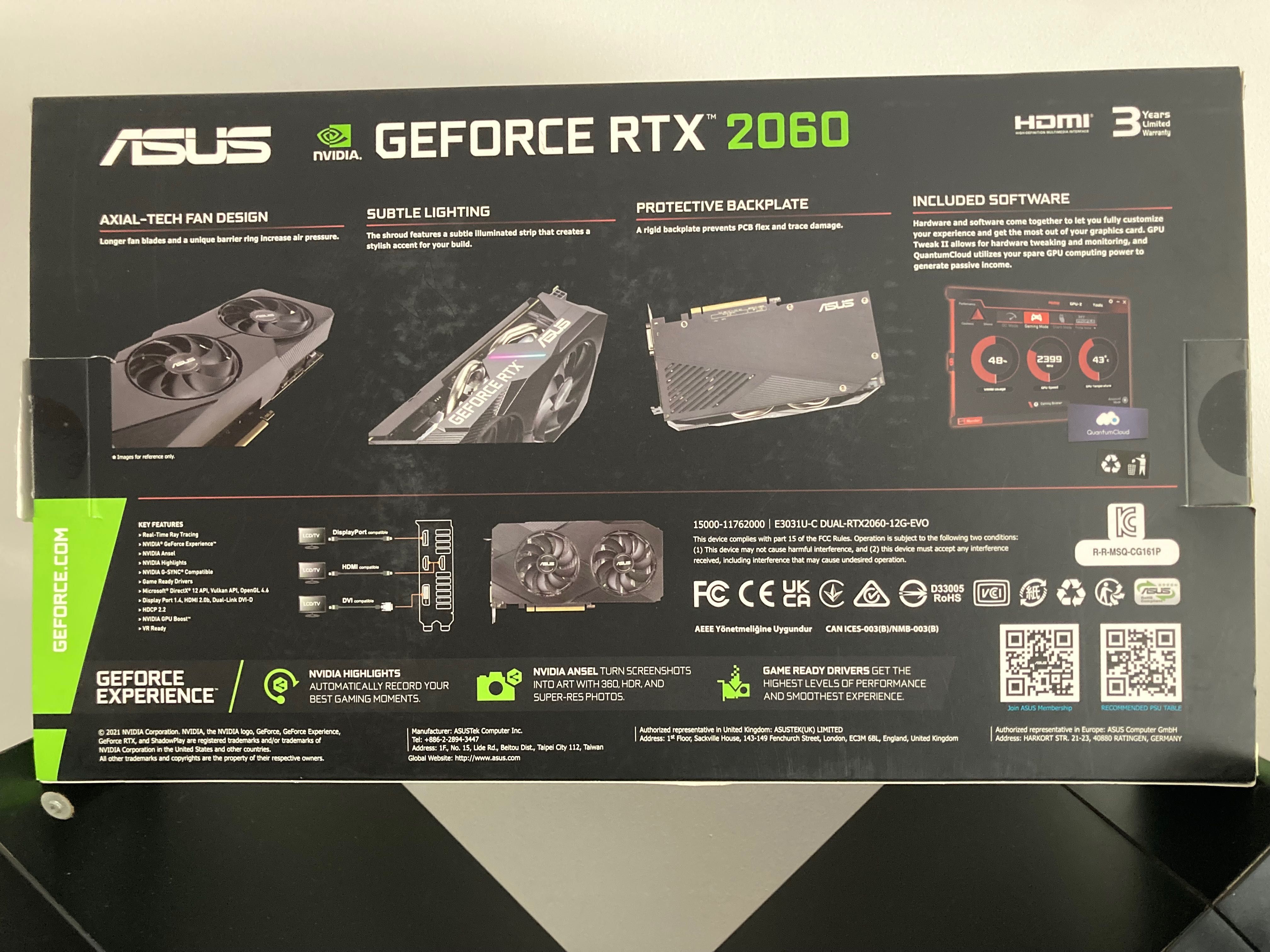 Asus RTX 2060 12gb