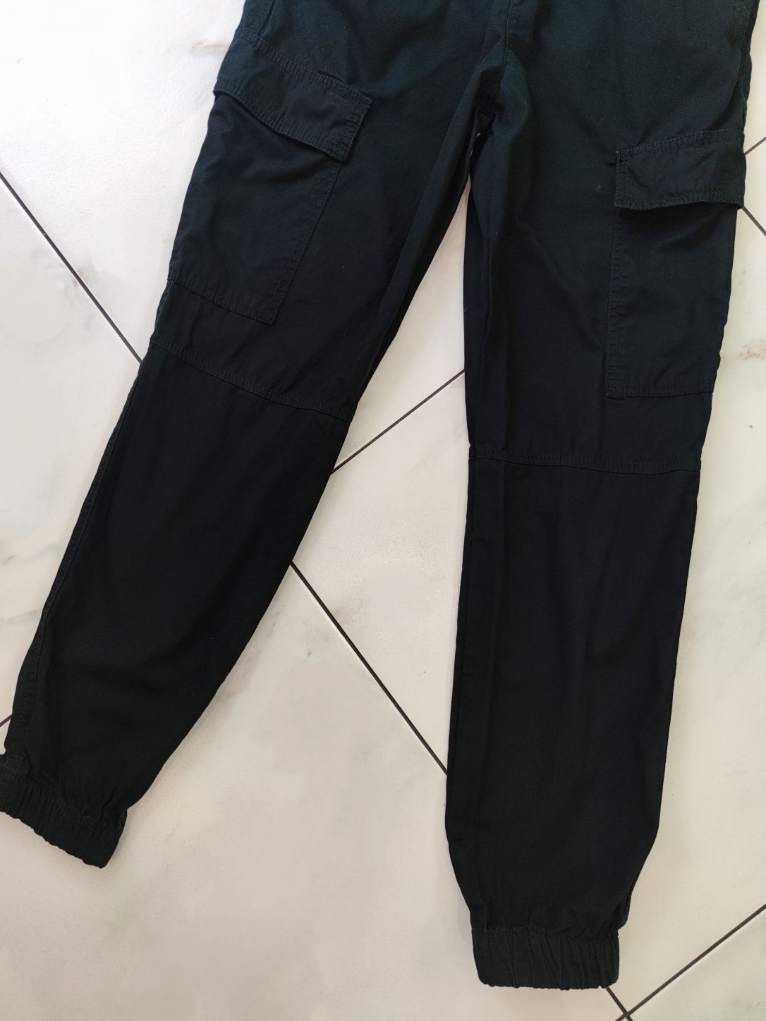 Штаны черные джоггеры джинсы летние H&M Cargo 12-13 лет (152-158см)