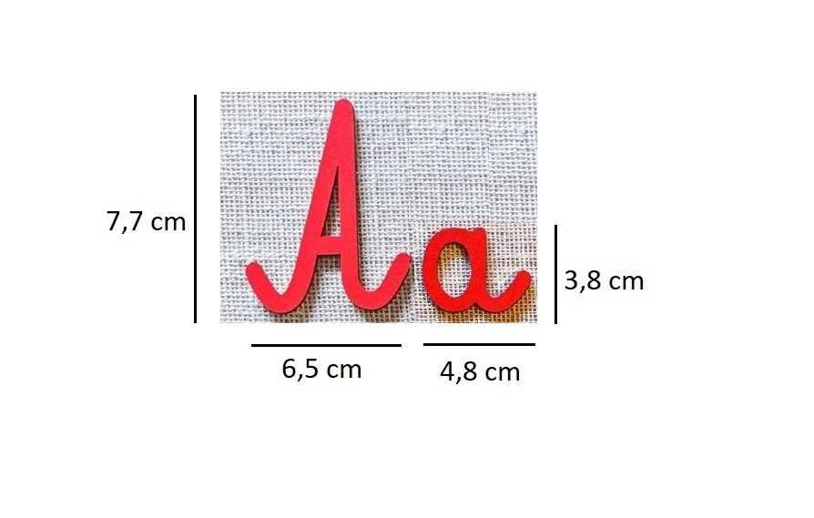ruchomy alfabet Montessori + drewniane pudełko do sortowania liter