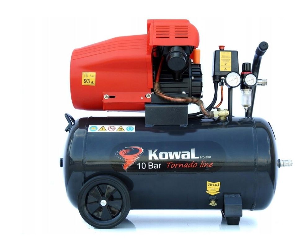 Kowal tornador sprężarka 12 bar Kompresor olejowy 50L 230v 2 tłoki