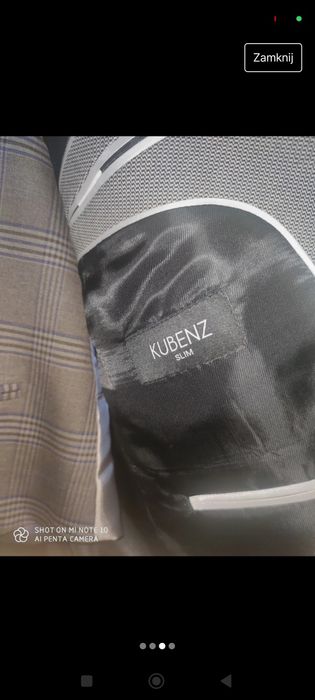 Garnitur męski kubenz