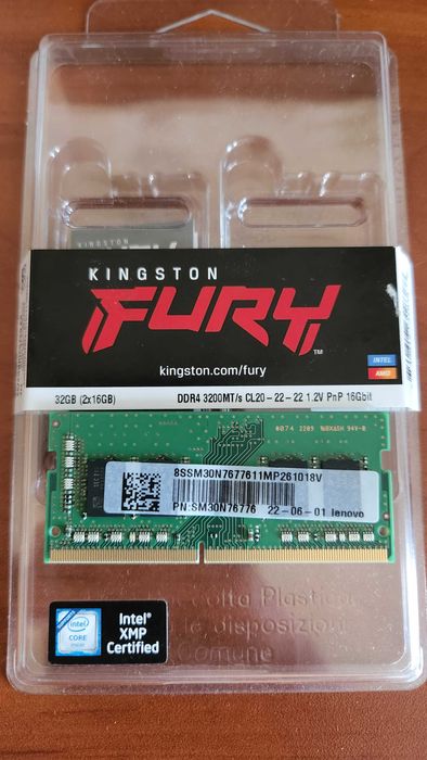 Оперативна память, оперативка, RAM 8GB Lenovo