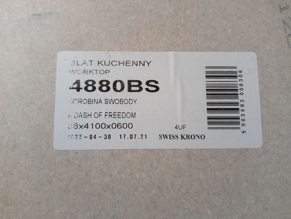 Blat kuchenny krono swiss, odrobina swobody, 280 cm 2,8m jak nowy