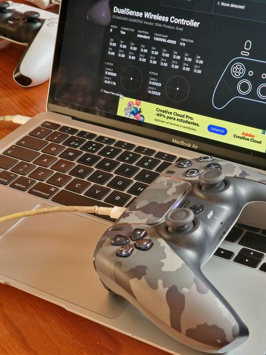 Comando dualsense ps5 cinzento