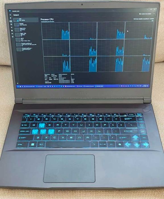 Laptop MSI Thin 15 i5-12450H 32GB RAM NVMe 512GB M2+SSD480 RTX4050 6GB