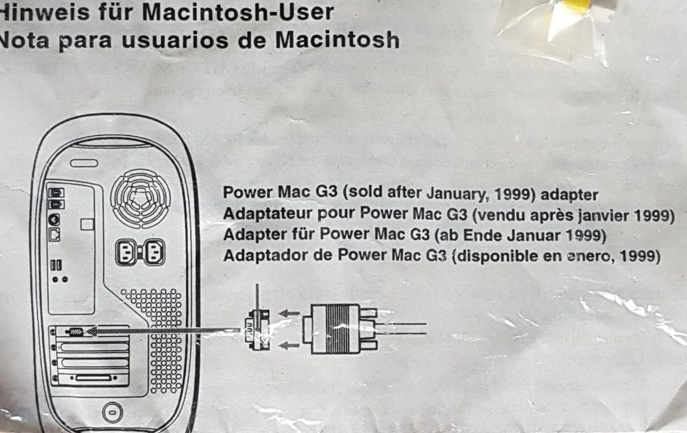 Переходник VGA Adapter HGC-15M/F-2 15 для Apple Power Mac G3 Macintosh
