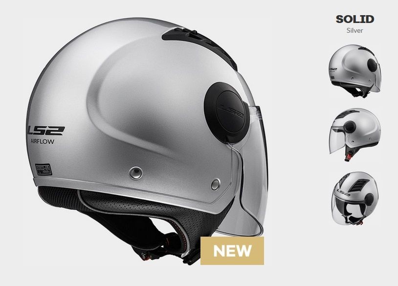 Kask LS2 OF562 Airflow  silver srebrny rozmiar S