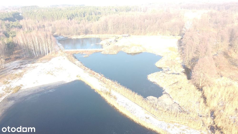 Działka budowlana ze stawem rybnym -Dom letniskowy