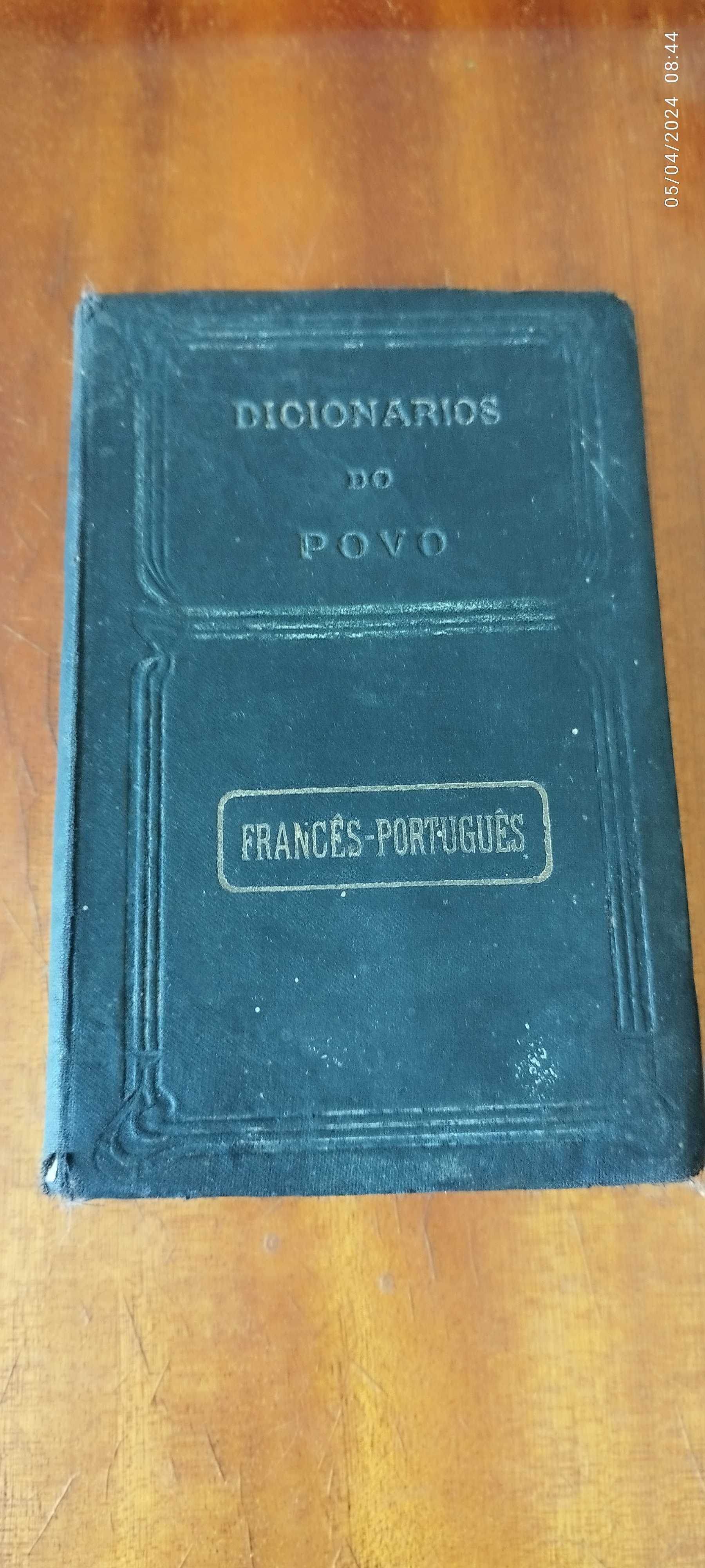 Dicionário antigo Françes/Portugues